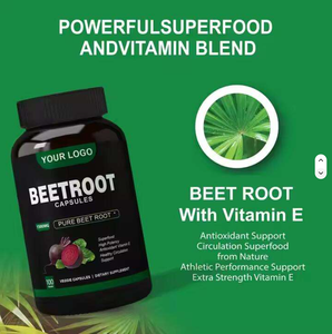Suplemento de Extracto de Remolacha de Marca Privada OEM/ODM, Venta al por Mayor al Mejor Precio, Cápsulas de Remolacha Orgánica al 99% para Energía en Adultos - Product Image 3