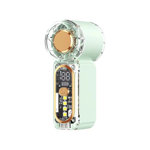 Ventilador de bolsillo multifuncional, refrigerador portátil de escritorio recargable por USB C, carga rápida de bajo ruido para el hogar y la oficina - Product Image 1