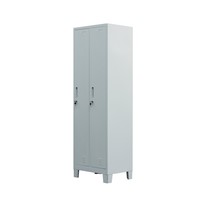 Armoire de rangement métallique en acier à prix de gros pour travailleurs, 2 portes, mobilier de chambre, Almirah