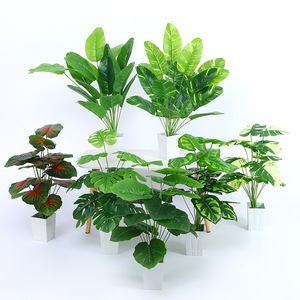 ต้นไม้ประดิษฐ์ในกระถางสไตล์นอร์ดิก ตกแต่งบ้าน <span class=keywords><strong>ใบ</strong></span>มอนสเตอร่า เด<span class=keywords><strong>ล</strong></span>ิซิโอซา และใบโปโธส - Product Image 2