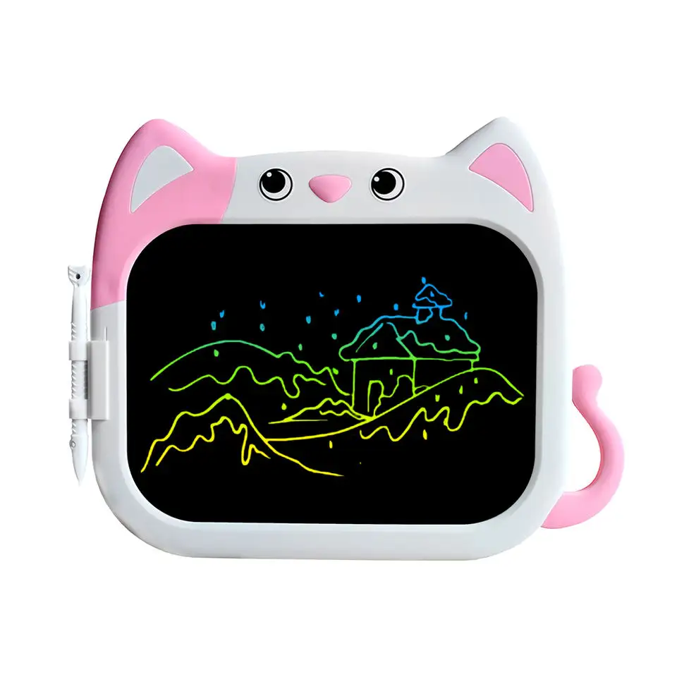 Groothandel Bulk Kopen 20 Verpakt Schattige Cartoon Kat 10 Inch Lcd Schrijven Tablets Digitale Tekentafel Voor Kinderen Leren En Spelen