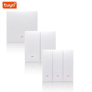 Tuya WiFi Smart Button Light Switch 1/2/3 Gang Smart Home Wall Switch Smart Life APP Voice Control - Product Image 1