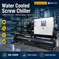 Système de refroidissement pour usine de transformation du caoutchouc, refroidisseur à vis 150 CV refroidi par eau, performance de refroidissement continu de qualité industrielle