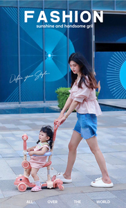Trottinette pliable de luxe 6-en-1 pour enfants avec siège amovible et barre de poussée, tricycle à 3 roues évolutif pour garçons et filles de 1 à 12 ans - Product Image 5