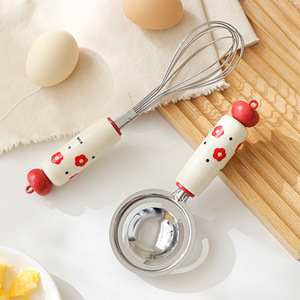 <b>Kitchen</b> <b>Gadget</b> Set Strainer Baby Mash Spoon Egg Separator Mesh Sieve Convenient Cooking <b>Tool</b> Set For Baby Food Preparation - Product Image 4