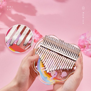 Kalimba peinte en cristal à 21 tons, piano à pouce, mini instrument de musique portable, idéal pour les cadeaux d'anniversaire, pour les débutants et les amateurs de musique - Product Image 2