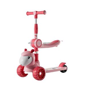 <span class=keywords><strong>3</strong></span>-in-1 faltbares Doppel-Spritzguss-Kunststoff-Aufsitzspielzeug für Kinder von <span class=keywords><strong>2</strong></span>-4 Jahren mit Sitz für Kleinkinder - Product Image 1