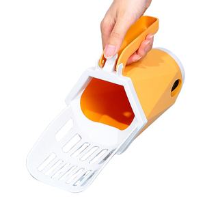 Pelle à litière pour chat en plastique avec logo personnalisé, détachable, autonettoyante, avec conteneur, 1 rouleau de sac à caca - Product Image 1