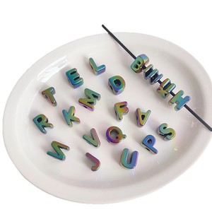 Perles en acrylique de qualité certifiée en gros, grandes, 20 mm de diamètre, multicolores, lettres, faites à la main, accessoires de décoration pour chaîne de téléphone - Product Image 5