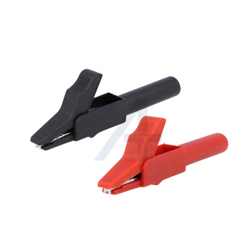 JIALUN 5A маленькие электрические зажимы типа крокодил ЭКГ с полным изолятором из ПВХ, медный испытательный зажим, зажим для батареи