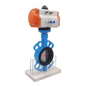 Guangdong Magnesium Special Pneumatic Wafer Butterfly Valve Rubber Lining 30mm Two Way Steam Water Air Control - Product Image 2