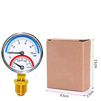 Vacuum Gauge 0-120 Measurement Range for Chemical Industry 1 Year Warranty OEM/ODM Customization Support Steel Brass CE