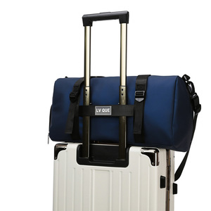 Bolsa de viaje de gimnasio de gran capacidad Oxford Duffle con logotipo personalizado para hombre, bolsa de lona de almacenamiento de fin de semana - Product Image 4