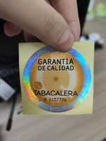 Etiqueta de Tabaco Compania Tabaco España, Sello de Garantía de Calidad, Sellos Redondos Azules para Caja de Cigarros, Verde Fluorescente Anti-falsificación