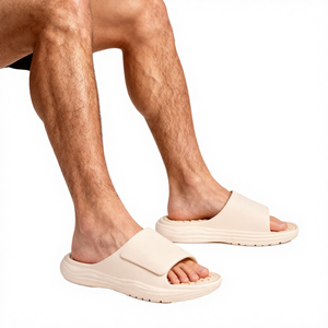 Sandalias EVA con Logotipo Personalizado, Ajustables con Velcro, Masajeadoras de Pies, Ligeras, de Verano, con Suela Gruesa de Goma Antideslizante para Hombre - Product Image 4