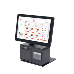 New 15.6inch Màn hình kép All-in-One mã vạch POS hệ thống tiền mặt đăng ký máy với máy in & máy quét cho các cửa hàng - Product Image 4