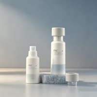 Flacon Airless Blanc de Haute Qualité pour Produits Cosmétiques et Soins de la Peau, 15 ml, 30 ml, en PETG, avec Bouchon à Vis, Flacon Sous Vide