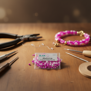 Perline Ilan Abalorios 2-4mm Rosa Fucsia 25g per Creazione di Gioielli e Artigianato - Product Image 3