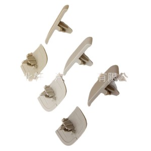 Ford Sun Visor Support <b>Bracket</b> DS7Z54672A40AF ABS Roof Mount Screw Installation Beige Grayish White Light Gray <b>Black</b> Clips - Product Image 1