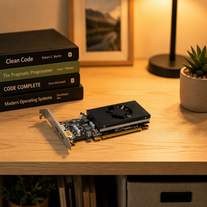 AMD Radeon <span class=keywords><strong>RX</strong></span> <span class=keywords><strong>6400</strong></span> Grafikkarte 4GB GDDR6 PCI Express Desktop-GPU Lüfterkühler - Product Image 4