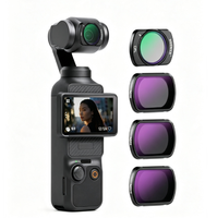 Kit de 4 filtres ND magnétiques FL-P5 pour DJI Osmo Pocket 3, Pocket 4, Xtra, Muse – Multi-couches, réduction de la lumière pour caméra vidéo portable
