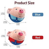 Jouet pour chien en peluche vibrant en forme de cochon amusant pour animaux de compagnie Jouet interactif durable pour chien chantant