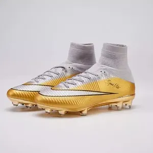 חדש הגעה botas de futbol מכירה לוהטת גברים Superfly מקצועי fg נעלי כדורגל סיטונאי Cr7 זהב ילדים אימון כדורגל מגפיים