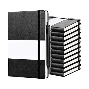 Business Style A5/A3 PU Leather Hardcover Thermal Binding <b>Lined</b> <b>Notebook</b> School Office Work Organizer Unisex Gift Packed Box - Product Image 1