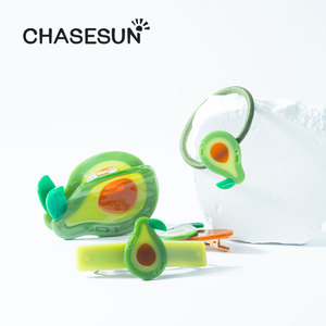 กิ๊บติดผมอะโวคาโด Chasesun ขนาด 6.5 ซม. กิ๊บหนีบผมขนาดเล็กสำหรับผู้หญิง เครื่องประดับผมแฟชั่นลำลอง - Product Image 1