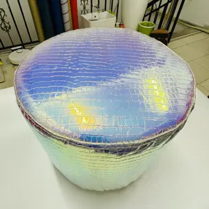 Material de bolsa de equipaje de malla impermeable de malla hexagonal de membrana arcoíris