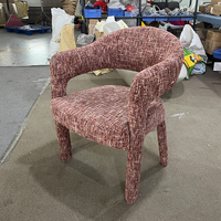 Fauteuil de salon nordique en velours vert, élégant et luxueux, pour le salon