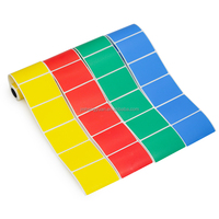 Étiquettes autocollantes en papier thermique direct, impression couleur personnalisée, rouleau d'étiquettes à code-barres 50x25 58x40 58x60 60x40