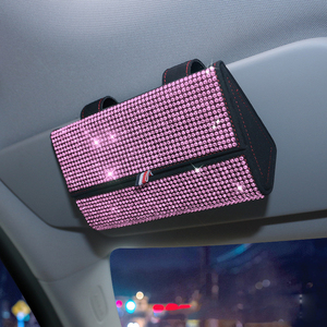 Lmamba Sang Trọng Kim Cương Da Sunglasses Bag Bling Kính Mát Pha Lê Trường Hợp Phụ Nữ Tùy Chỉnh Hộp Cho Shades - Product Image 3