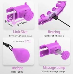Cerchi di allenamento per donne regolabili <span class=keywords><strong>Hula</strong></span> Circle in plastica ponderata per adulti - Product Image 2
