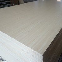 Fabricant professionnel fantaisie contreplaqué décoratif placage de teck noyau de peuplier pour la Corée meubles E0 colle étanche