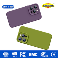 Vente en gros 360 °   Coque de téléphone en silicone liquide anti-taches et anti-chocs à finition lisse pour iPhone 13 14 15 16 17 Series