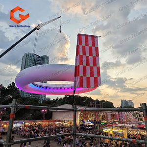 Ballons géants gonflables personnalisés, modèles circulaires gonflables, <span class=keywords><strong>sculpture</strong></span> artistique avec éclairage LED pour événements et festivals en plein air - Product Image 6