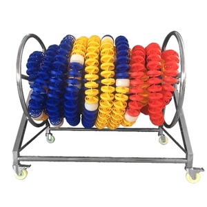 Enrouleur de ligne de délimitation de <span class=keywords><strong>piscine</strong></span> en acier inoxydable, chariot de rangement portable à roulettes pour la <span class=keywords><strong>formation</strong></span> et la compétition en <span class=keywords><strong>piscine</strong></span> - Product Image 5