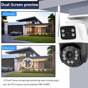 Tự động theo dõi ống kính kép không dây ngoài trời thông minh an ninh Camera an ninh Hệ thống camera Wifi ip camera icsee ứng dụng - Product Image 4