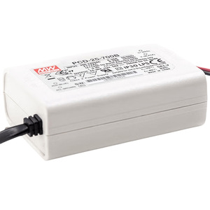 Alimentation LED AC à sortie unique Mean Well PCD-25-700B 25W 24-36V 700mA Classe 2 SELV IP30 - Product Image 5