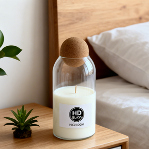 Bouchon en liège écologique pour pot à bougie en verre, bougie à la cire de soja aromathérapeutique, récipient à bougie résistant aux hautes températures - Product Image 2