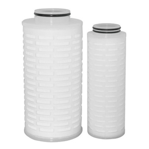 Componente de filtro plisado de fluoruro de polivinilideno de larga vida útil puro 0.10um para filtración de alcohol - Product Image 5