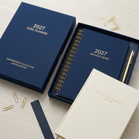 Impression de carnets personnalisés OEM, carnet à couverture rigide A5 A6, journal de voyage, agenda de bureau, planificateur d'affaires, papeterie scolaire et de bureau