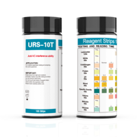 Kit de test d'analyse de réactif 10 paramètres URS-10T bandelettes de test d'urine 100 bandelettes détectent 10T