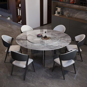<span class=keywords><strong>Mesa</strong></span> de comedor de losa de piedra, <span class=keywords><strong>mesa</strong></span> de comedor giratoria redonda, <span class=keywords><strong>mesa</strong></span> de comedor de losa de piedra de lujo ultra-<span class=keywords><strong>cristal</strong></span> y sillas de comedor - Product Image 4