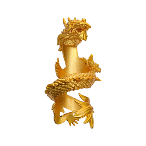 Ornamento Personalizzato per Collo di Bottiglia di Vino in Lega di Zinco Placcato Oro a Forma di Drago, Decorazione Staccabile in Metallo per Bottiglia di Liquore - Product Image 3
