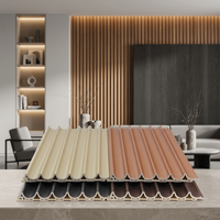 Panneaux muraux en PVC durables, revêtement mural intérieur en WPC, prix de gros