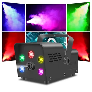 SHTX 3 Day Shipping 5 Pcs Led Rgb Smog Machine Smoke Fog Machine Stage For Wedding Party Events With Remote Control Fogger Maker