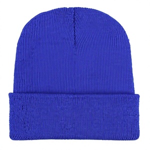 Unisex Black Beanie Hat 100% Acrylic Cuffed Knit Solid Color Casual <b>Winter</b> <b>Cap</b> for Adults 56-58CM Head Circumference - Product Image 6