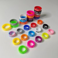 Anneaux de protection en silicone coloré de 20 mm, colliers en caoutchouc antidérapants pour poignées d'équipements sportifs et de fitness